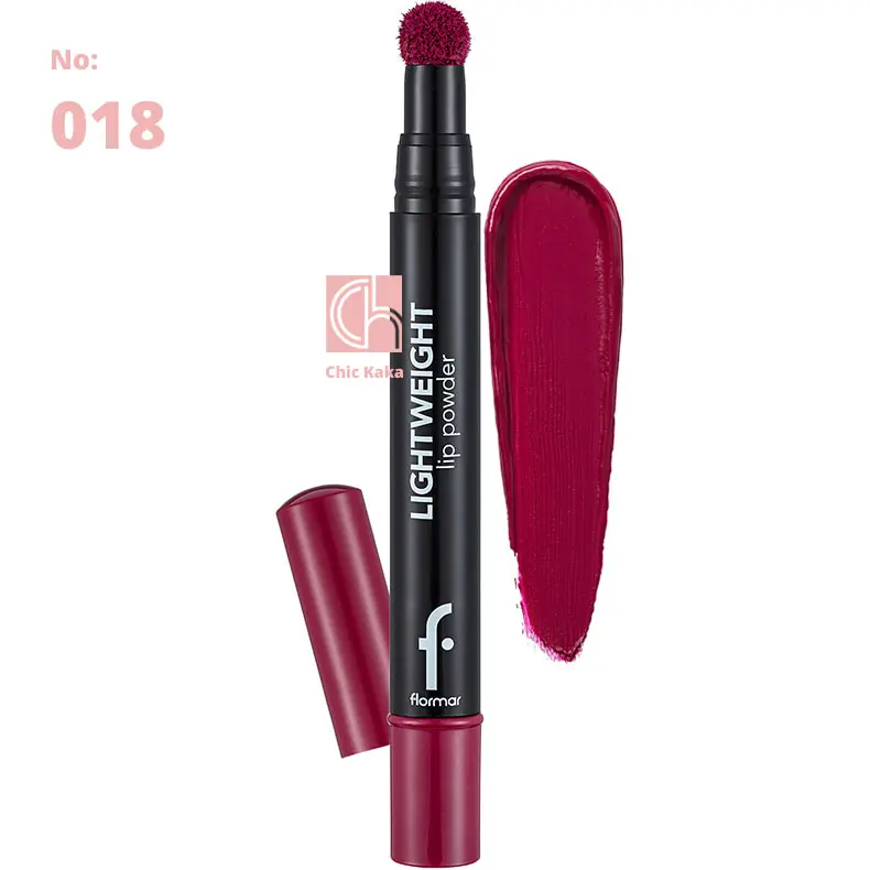 رژ لب پودری پد دار لایت‌ ویت کد 018 Girlstrip | Moisturizing Lip Powder | مات مخملی و سبک