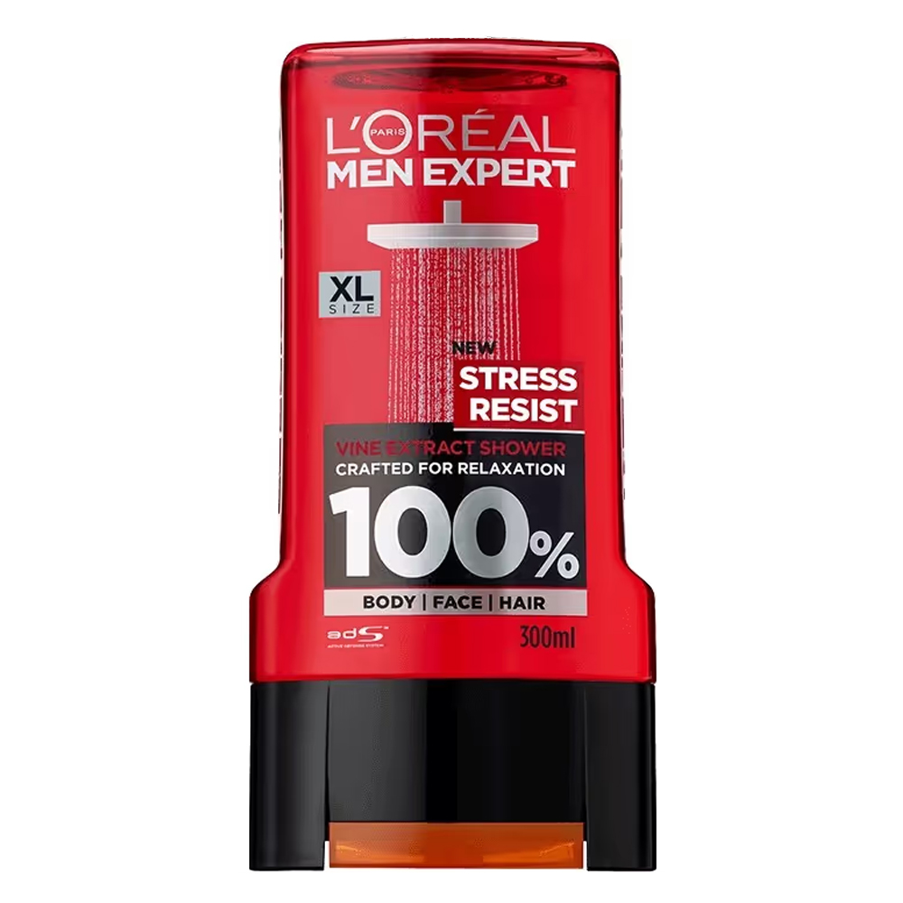 ژل دوش لورال استرس رزیست LOreal Stress Resist حجم 300 میلی لیتر