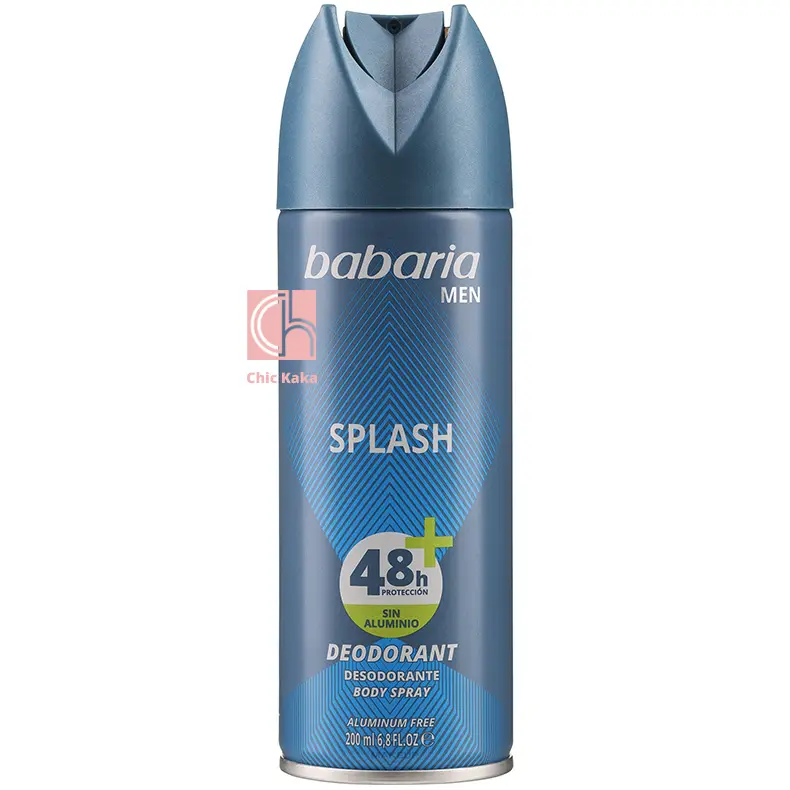 اسپری ضد تعریق مردانه باباریا مدل اسپلش Splash حجم 200 میلی لیتر | محافظت 48 ساعته و رایحه خنک