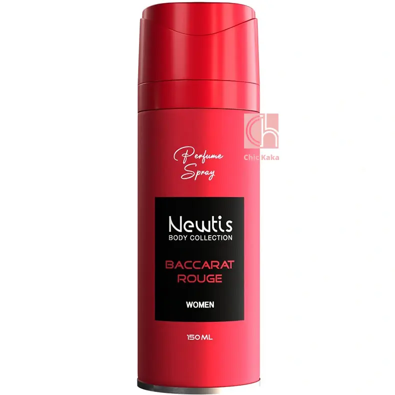 اسپری خوشبو کننده بدن زنانه باکارات رژ نیوتیس | رایحه گرم و ماندگار