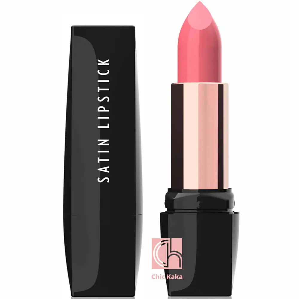 رژ لب ساتین 12 رنگ صورتی کالباسی تیره