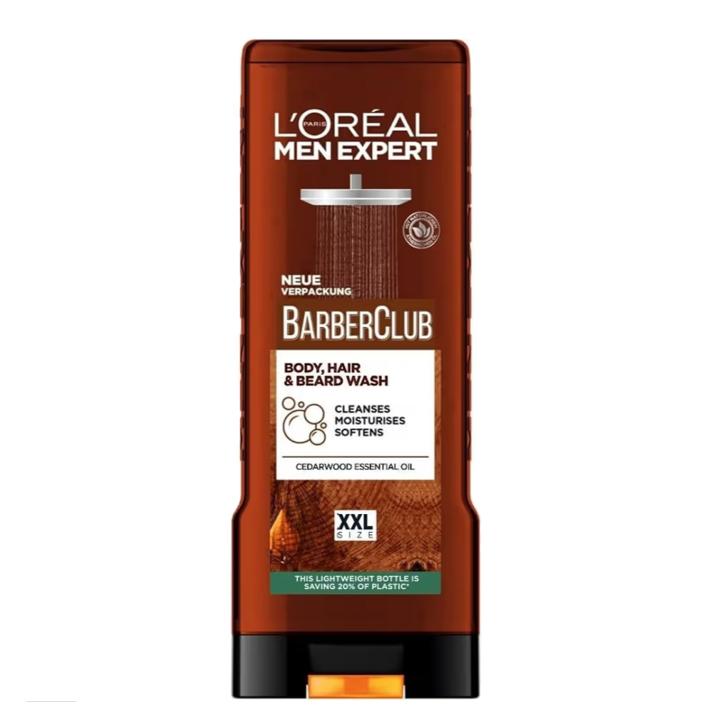 ژل دوش آقایان لورال باربر کلاب LOreal Barber Club حجم 400 میلی لیتر