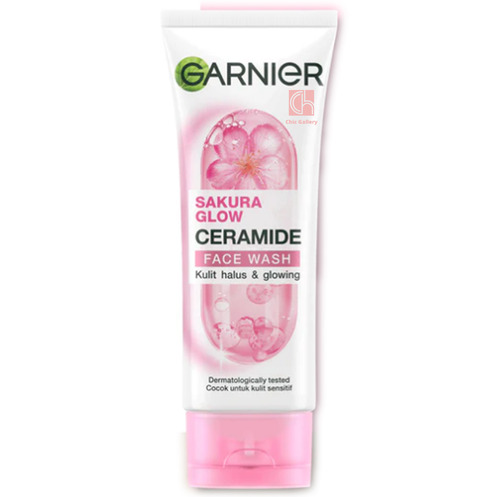 فوم شوینده و درخشان کننده شکوفه های گیلاس گارنیر Garnier Sakura White حجم 100 میلی لیتر
