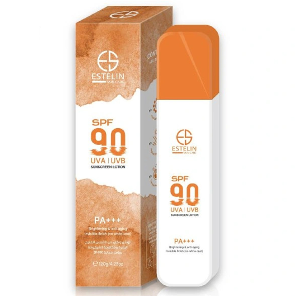 لوسیون ضدآفتاب استلین SPF 90 روشن‌کننده و جوانساز pa+++