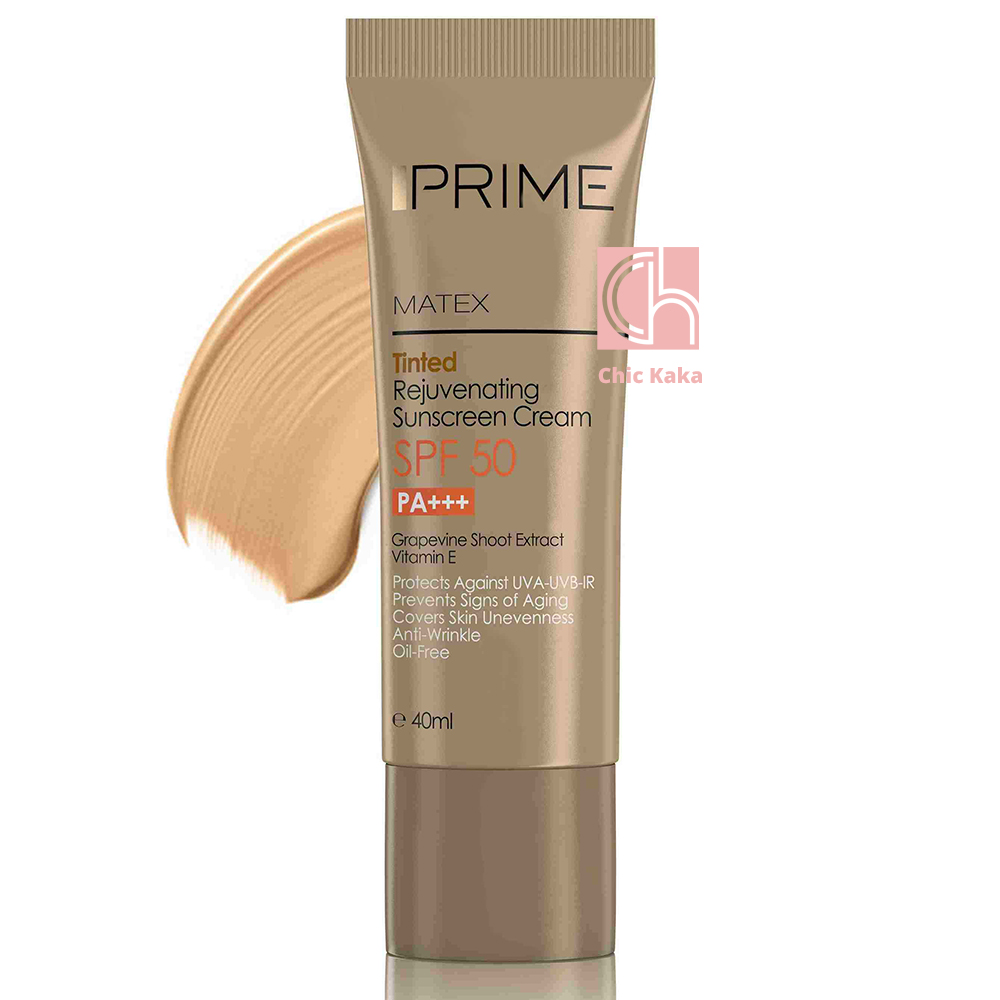 کرم ضدآفتاب جوان‌کننده رنگی SPF 50 پرایم